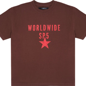 Sp5der Oversized Worldwide Sp5der Tee Chocolate