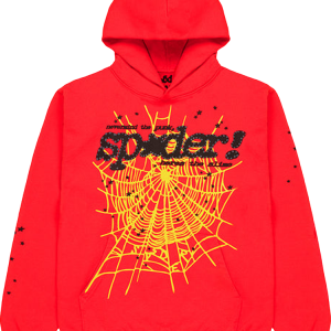 Sp5der Pink V2 Hoodie Red