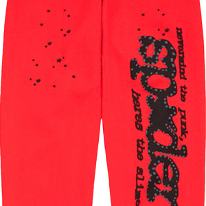 Sp5der Pink V2 Sweatpants Red