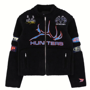 Sp5der Sherpa Hunter Moto Jacket Black